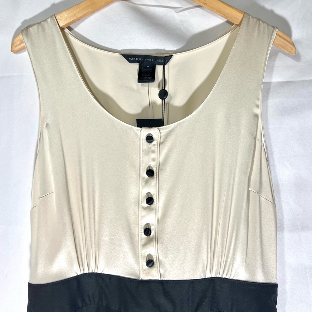 Marc Jacobs NWT SILK Tuxedo Wool 10 Cocktail Prom Wedding Party Dress Formal - Picture 8 of 12